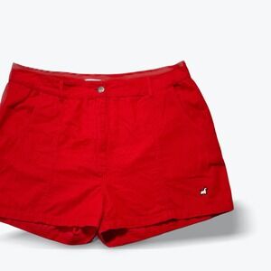 Frances Valentine Corduroy Shorts Red Embroidered Scottie Dog Women 12 High Rise